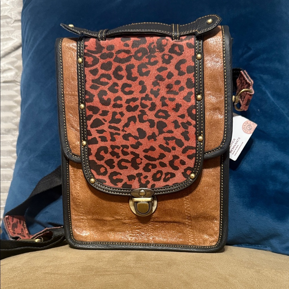 Leopard Print Crossbody Bag